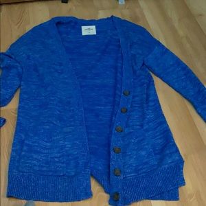 Blue cardigan